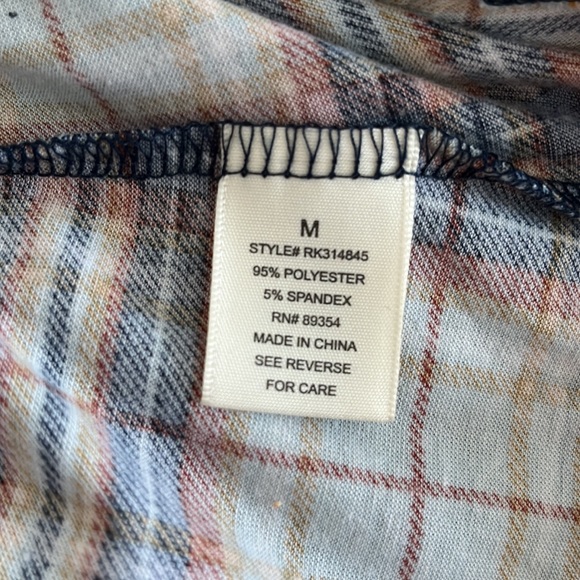 No comment plaid long sleeve shirt medium - Picture 4 of 4